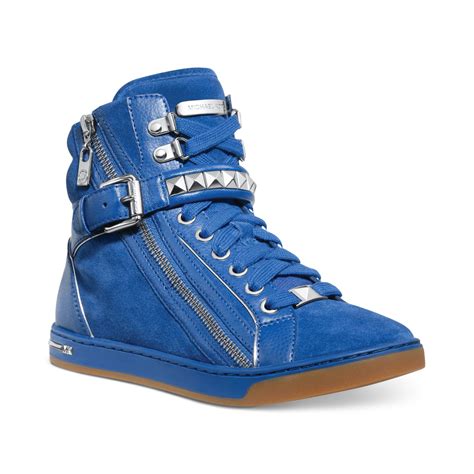 michael kors blue designer sneakers.